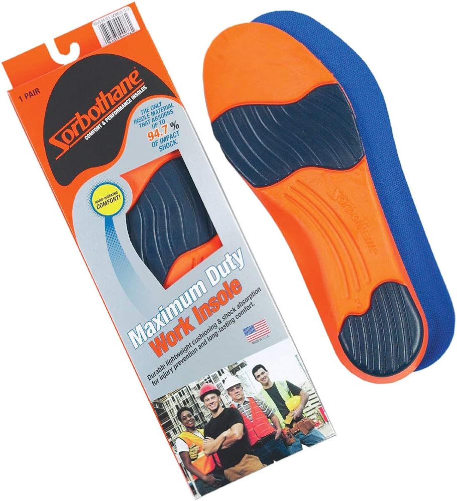 Sorbothane Maximum Duty Work Insoles C Shoes
