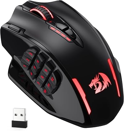 Redragon M913 Impact Elite Wireless MMO Gaming Mouse 16000 DPI 12 Side Buttons