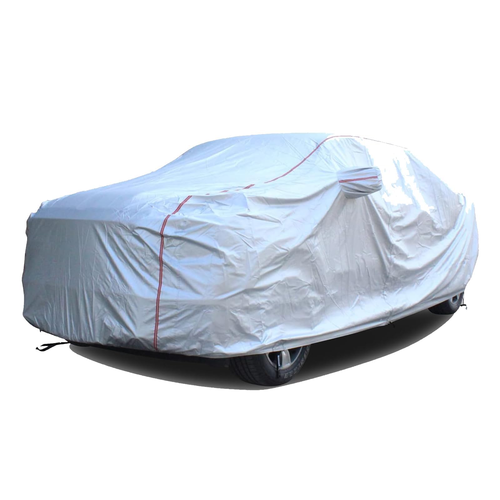 Photo 1 of Tecoom Hard Shell Truck Car Cover Waterproof Windproof Zipper Design with Strap Buckle Antenna Patch for All Weather Outdoor Fit for Ford Ram Silverado Toyota Tundra GMC Sierra Truck Length Up to 252"