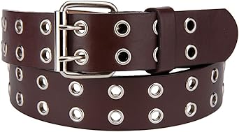 leather belt with holes all around