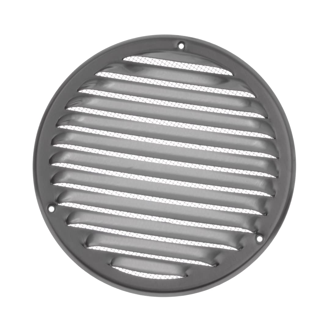 ร 160mm / 6" inch Stainless Steel Round Metal Air Vent Grille Cover with Insect Mesh - Ventilation Cover โ image 1