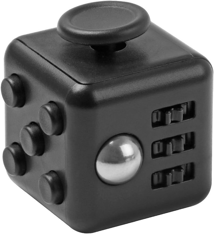 Amazon 三和 Fidget Cube 6in1 フィジェットキューブ 集中力を高める道具 仕事や勉強などのストレス解消キューブ 手持ちポケットゲーム 男女老若用ポケットゲーム 六面体 ギフトグッズ ブラック ブラック フィジェットキューブ おもちゃ