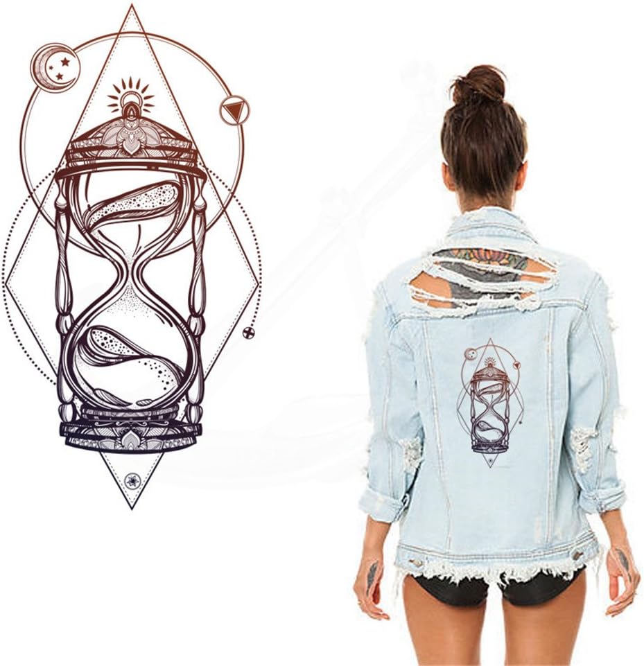 ESH7 Europe Style Hourglass Patches for Clothing Jacket T-shirt Hoodies and Denim Jacket Thermal Transfer Waterproof