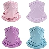 ZHCYGL 4 Pack Cooling Neck Gaiter Summer Face Cover Scarf Sun UV Protection Balaclava for Men Women Fishing Sports Outdoors