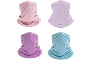 ZHCYGL 4 Pack Cooling Neck Gaiter Summer Face Cover Scarf Sun UV Protection Balaclava for Men Women Fishing Sports Outdoors