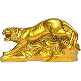 Cifibifun Tiger Statue Craft Statuette Animal Table Resin Sculpture ,Zodiac Figurines (TIGER)