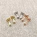 14k Rose Gold Ball Stud Earrings, 3 Millimeters