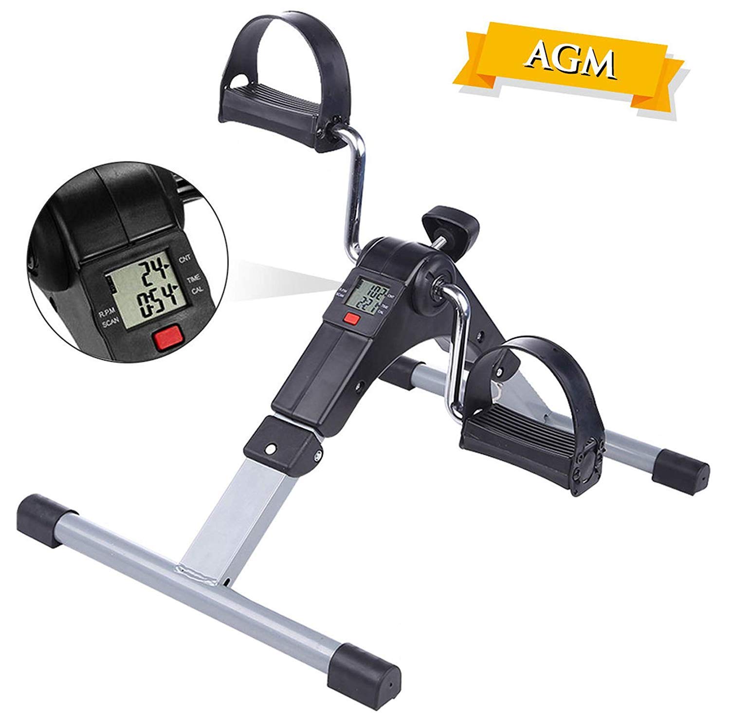 Mini Vélo D'Appartement Pliable Avec Écran LCD - Résistance Réglable - Idéal Maison & Bureau