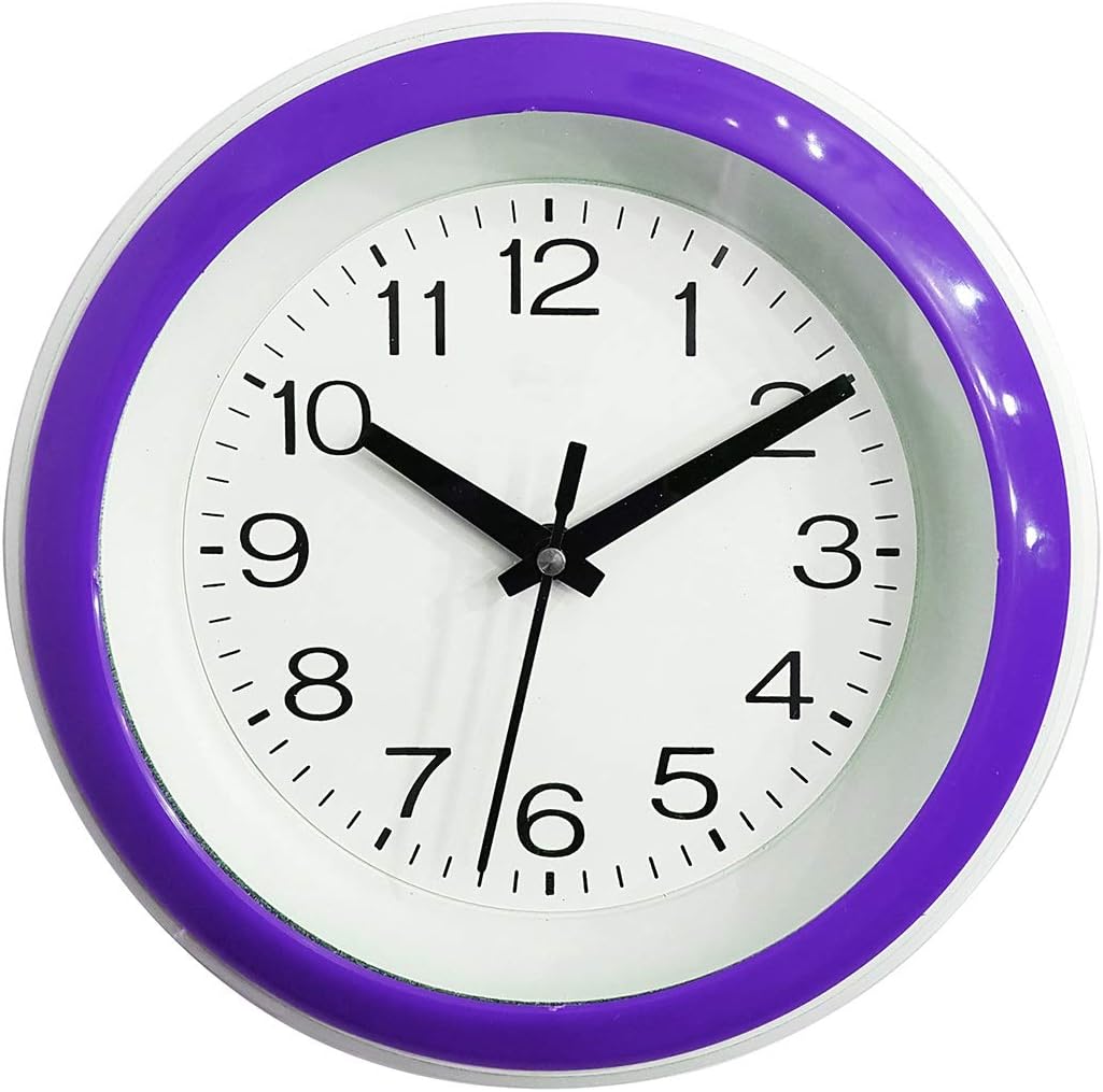 Buy Baal Indoor Modern Simple Wall Clock for Office Bathroom Living Room Decor Purple 30 Gram