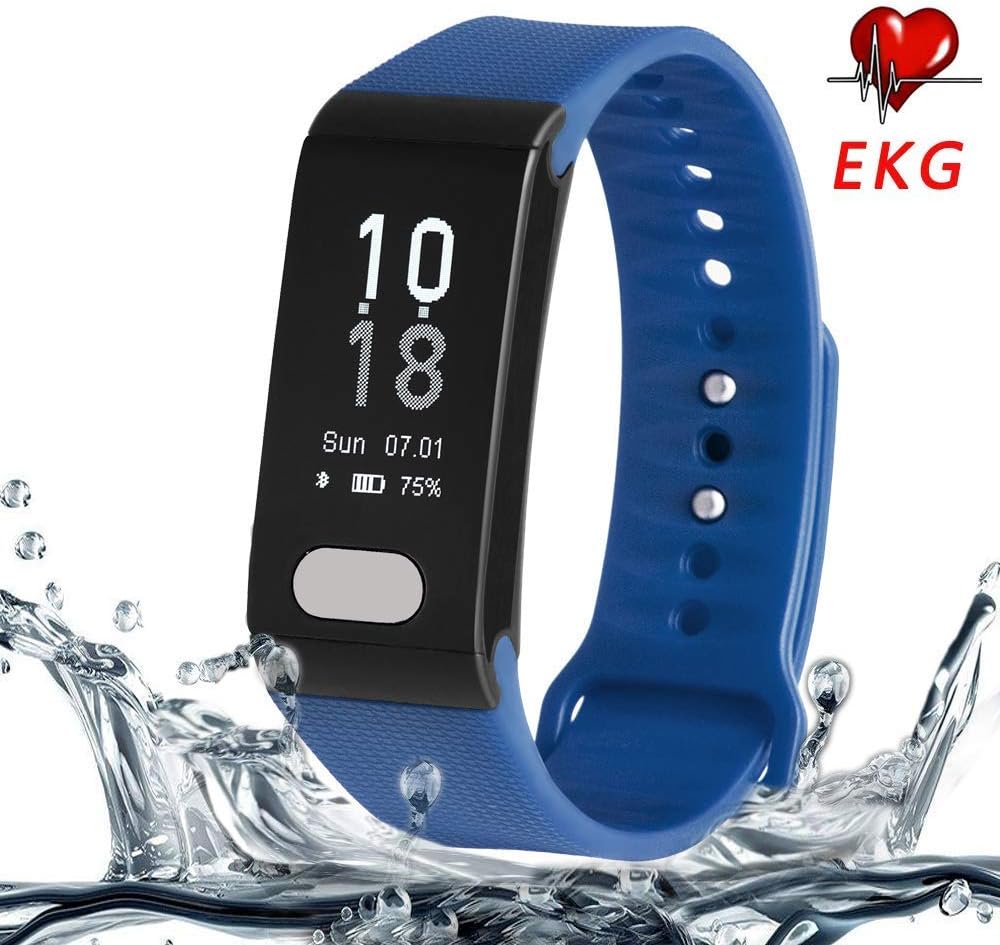 Cocofit ECG/EKG Fitness Tracker with Heart Rate Monitor and Blood Pressure, Waterproof Activity Tracker, Smart Bracelet with Step Calorie Tracker, Call Reminder, Pedometer Watch for Kids Women Men