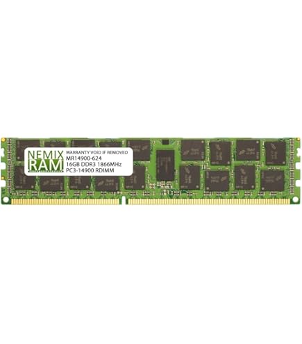 HP 16GB (1x16GB) Dual Rank x4 PC3-14900R 1 DDR3 1866 (PC3 14900