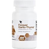 Forever Living Forever Garlic-Thyme, Odorless Garlic Softgels, 100 Count | Garlic Extract and Thyme Leaf Powder Blend, Cardiovascular and Immune Support, Odorless Softgel, Gluten-Free