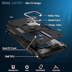 IKAZZ for Galaxy S9 Case,Dual Layer Soft Flexible