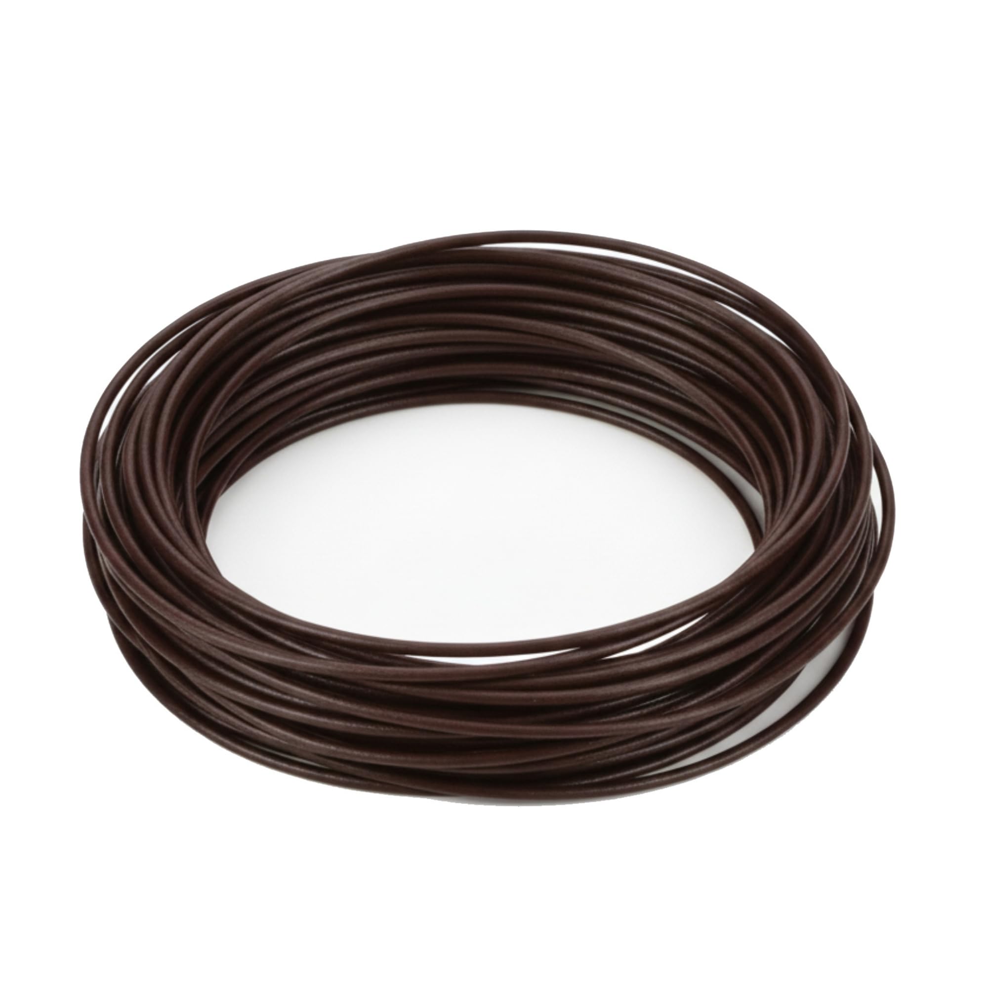 The Bead Shop Genuine Leather Cord 5 Metres - 1.5mm Round - Dark Brown - Cowhide Leather String for Jewellery Making, Bracelets & Necklaces — image 1