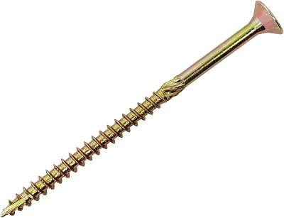 Forgefix Spectre 5x90mm Woodscrews Zinc Yellow Passivated Box 100 CE Load