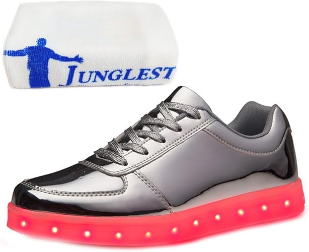 JUNGLEST (Present:kleines Handtuch) Silber 37 EU LED ...