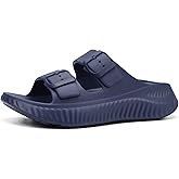 KuaiLu Womens Recovery Sandals With Comfortable Plantar Fasciitis Arch Support, Orthotic Adjustable Thick Cushion Sport Slides Reduces Stress on Feet, Joints & Back Post-Exercise