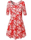 Luna Flower Women's Floral Relaxed Fited Simple Cute Summer dresses