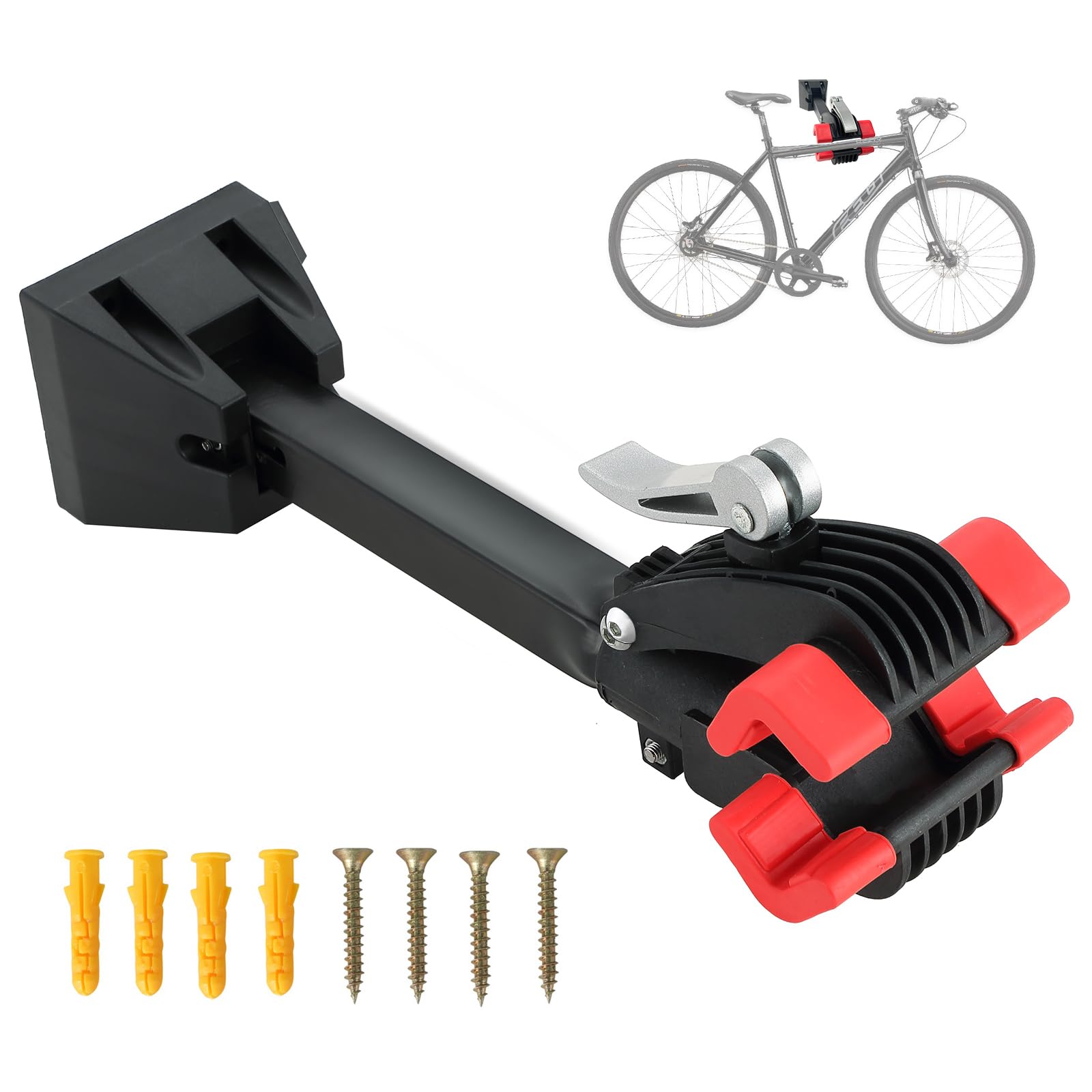 DASBET Bike Repair Stand Bicycle Mechanic Rack Bike Wall Repair Mount Bicycle Wall Hanger for Garage or Home Wall Mounted Foldable Maintenance Cycle Storage Home Workshop Stand