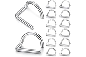 cogae 20 Pcs Pig Tail Scaffolding Pins - Locking Pins, Silver, Metal, 1.69 inch x 2 inch, 1.625 inch x 2 inch