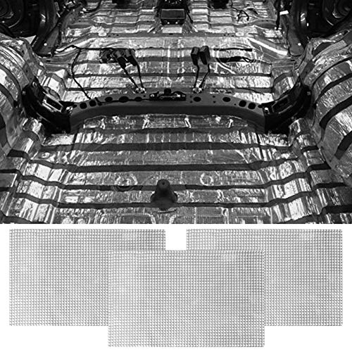 Car Sound Deadening Mat,47pcs 9.8x15.8inch 1.3mm Thickness 50sqft Butyl Automotive Sound Deadener Audio Noise Insulation and dampening