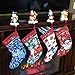 BestPysanky Set of 4 Mr. and Mrs. Claus, Angel, Elf and Snowman Christmas Stockings