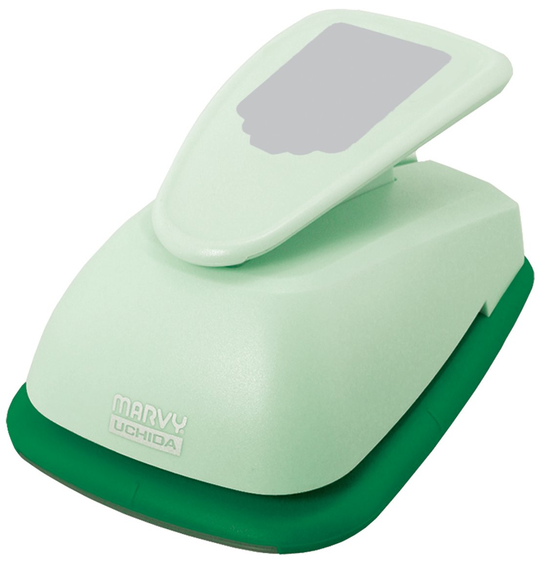 Uchida Clever Lever Xtra Giga Craft Punch-Shipping Tag, Plastic Rubber, Black, 1 Pack