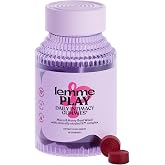 Lemme Play Daily Intimacy Gummies for Women and Men, 30-Day Supply | Clinically-Studied S7 Nitric Oxide Complex for Healthy Blood Flow, Maca Root, Goat Weed - Cherry Flavored