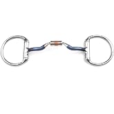 Lenza Traders Eggbutt Ported Barrel Snaffle Horse Bits Blue Sweet Iron Alloy &ndash; Comfort Mouthpiece for Sensitive Horses, Gentle Tongue Relief, Stable Cheek Design for Training &amp; Daily Use