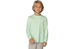 INGEAR Boys' Rash Guard with UPF 50+ Sun Protection, Quick-Dry Swim Shirts for Boys, Lightweight and Dry Fit Sizes XS-XL