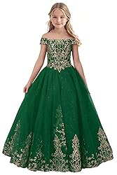 Tulle Flower Girl Dress for Wedding Sparkly