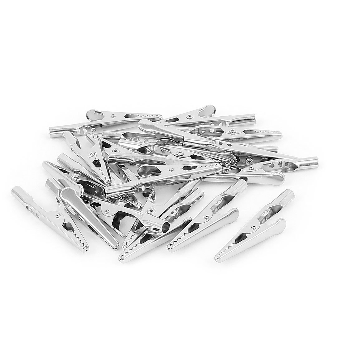 Sourcingmap Metal Insulated Test Alligator Electrical Clip Clamp 50mm Length 21Pcs