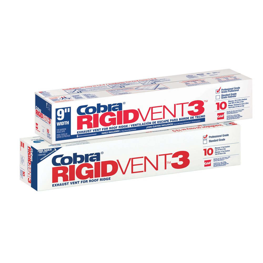 GAF Cobra3 Ridge Vent Nail Over, 4 Feet Pricepulse
