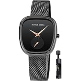 HANNAH MARTIN Watches for Women Waterproof Ladies Analog Quartz Wrist Watches Stainless Steel Band Fashion Dainty Female Watch Luxury Bracelet Diamond