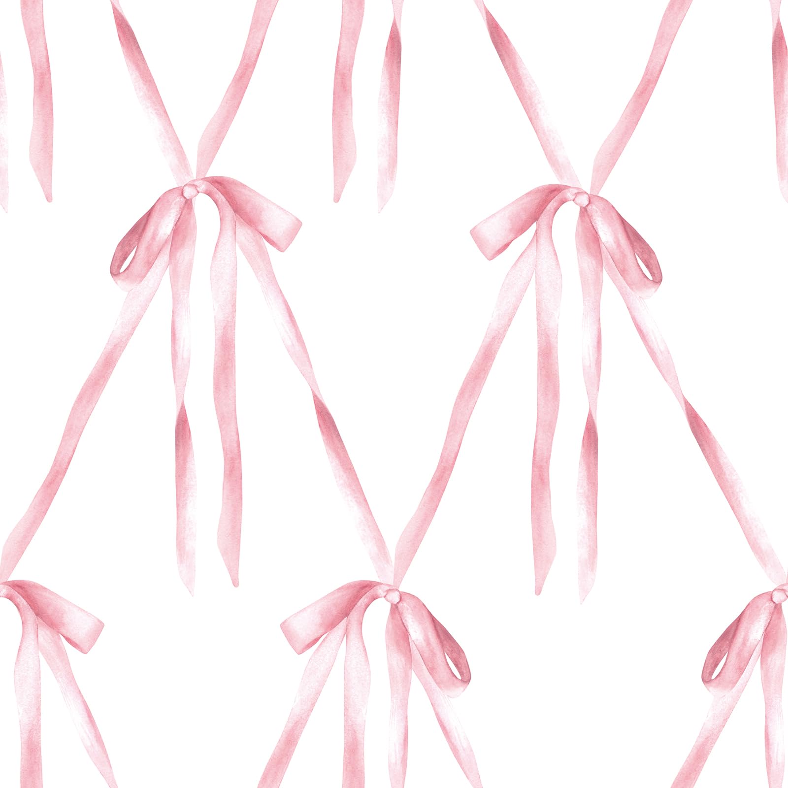 Photo 1 of Livelynine Bow Wallpaper Peel and Stick Pink Bows Preppy Coquette Wallpaper Renter Friendly Bedroom Girls Room Wall Cover Self Adhesive Contact Paper for Cabinets and Drawers 17.5x78.8 Cute Aesthetic