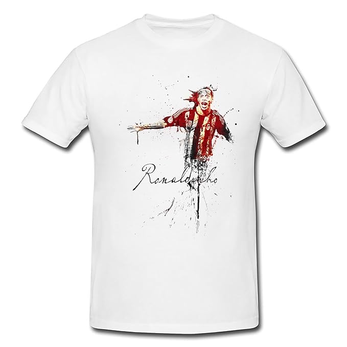 Ronaldinho III Premium Herren T-Shirt Motiv aus Paul Sinus Aquarell