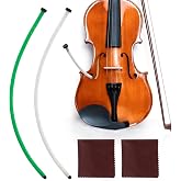 Kathfly 2 Pcs Violin Humidifier F Hole with Cloth,White, Green | Sound Hole Insert, Prevents Cracking Buzzing, Microfiber Cloth, For String Instruments Violin Case, Maintains Moisture