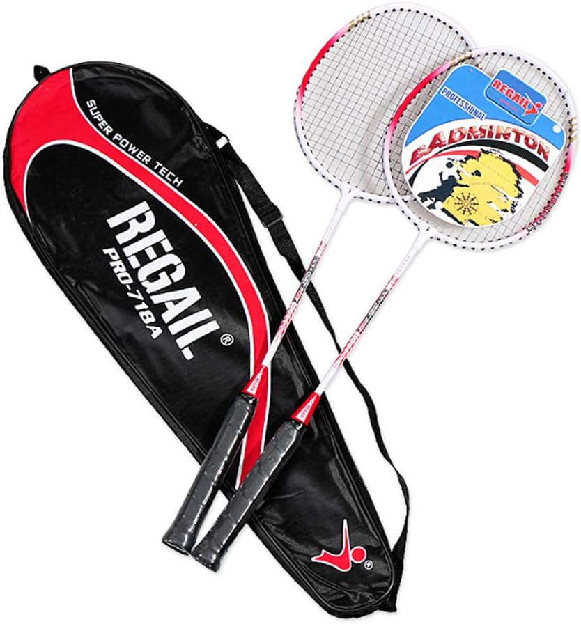 set badminton per bambini con 2 racchette palla e birdie