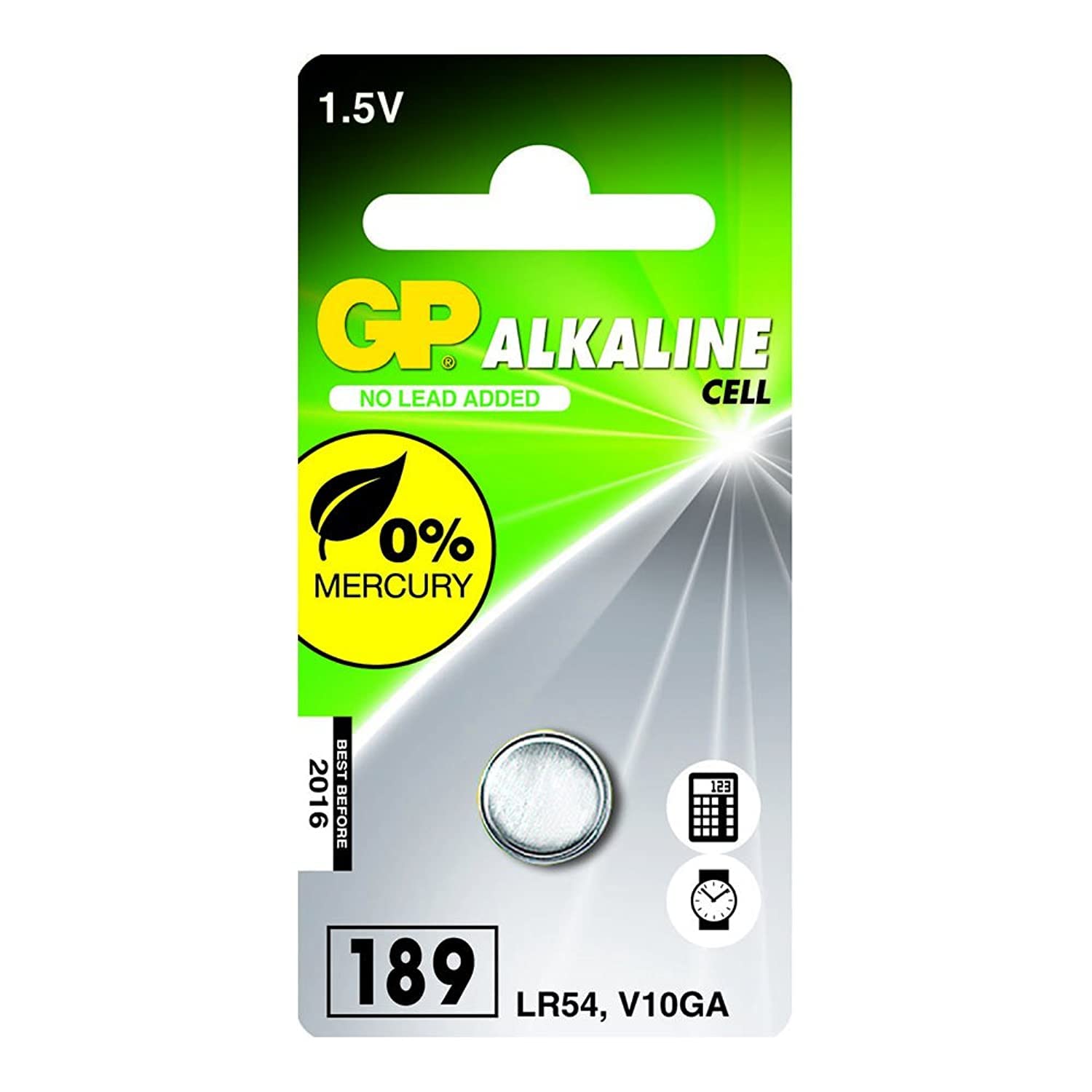 GP Batteries 189 1.5V Alkaline Button Cell Battery