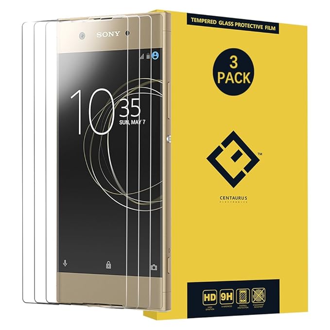 Centaurus Fit Sony Xperia Xa1 Plus Screen Protector 3 Pack Anti Fingerprint Anti Scratch Clear Hd 9h Hardness Tempered Glass Protective Film Fit Sony Xperia Xa1 Plus G3426 G3423 G3421 G3416 G3412 Amazon In Electronics