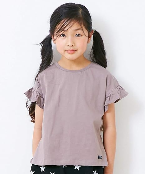 Amazon Co Jp Nissen ニッセン Tシャツ カットソー 半袖 綿１００ 吸汗速乾後ろｖネックｔシャツ 女の子 子供服 ジュニア服 グレー 1 キッズ 女の子 服 ファッション小物
