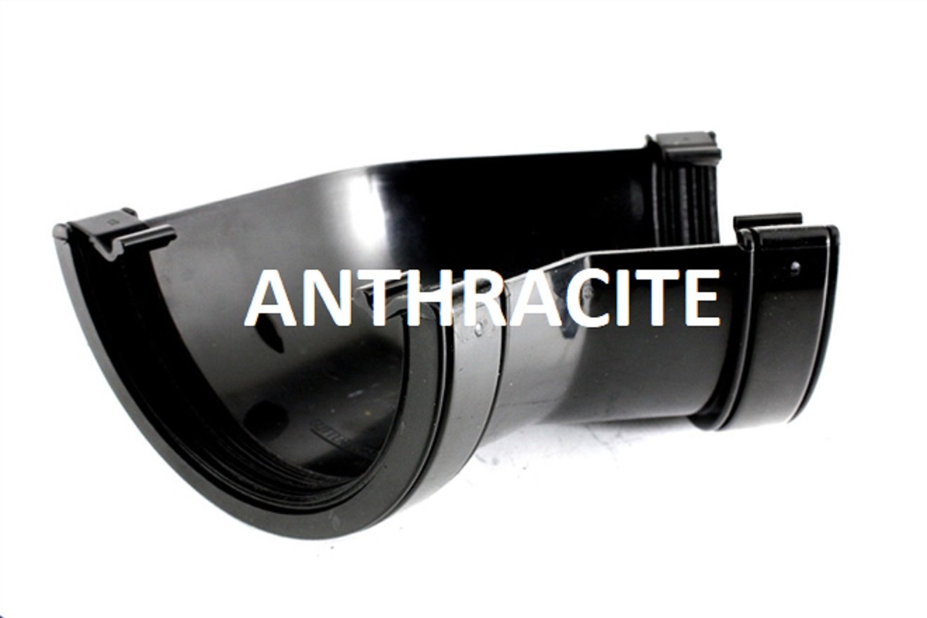 Marshall Tufflex Half Round Gutter 112mm 135 Degree Angle RWA2 (Anthracite)