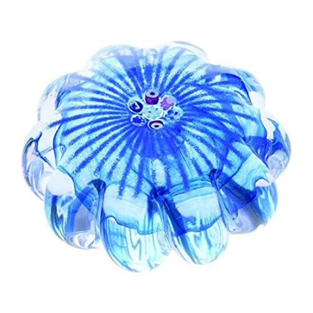 Caithness Glass Little Flowers-Blue, Multicolour, 8x8x3.5 cm