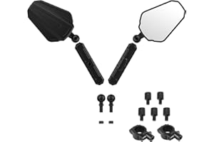 Motorcycle Mirrors,Esploratori Motorcycle Adventure Rear View Mirror Upgrade Adjustable With 7/8" Handlebar Mount and 8/10MM 