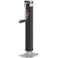 CURT 28575 Side Wind Drop Leg Direct-Weld Square Jack,Black