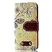iPhone 5s SE Case,iphone 5 5s SE Wallet Case,MT Mall for iPhone 5 5s SE PU Leather Case Wallet Card Case Magnetic Design Flip Folio Leather Cover Kickstand Cover Case with Butterfly Pattern