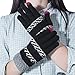 Darller Women Winter Touch Screen Gloves Knit Texting Gloves Touchscreen Mittens,Black,one Size