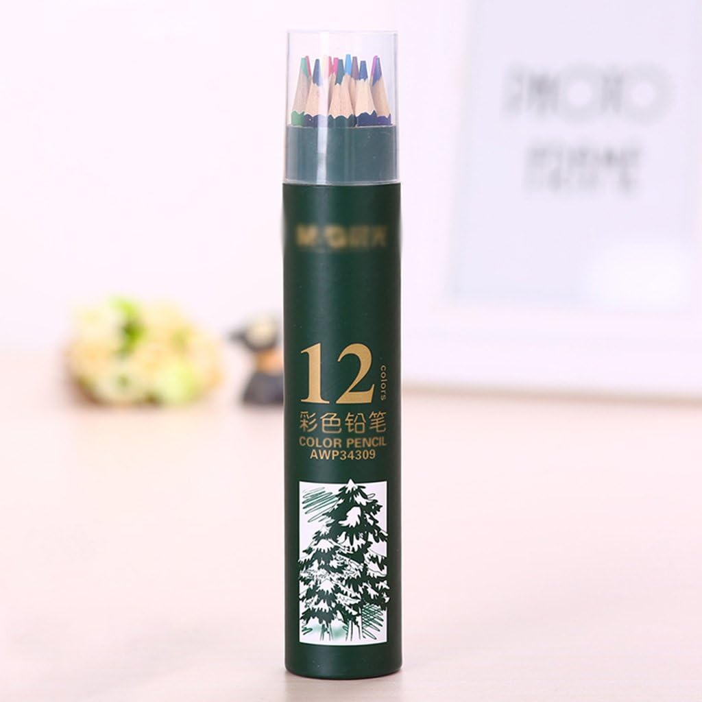 Ultra-fine color pencils 12/18/24/48 coloring student drawing pencil ( Color : 12 colors )