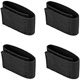TACNEX Duty Belt Keepers Hook &amp; Loop Closure 2.25"/2"/1.75"/1.5"/1.25"/1" Wide Utility Belt Loop Stays Nylon Tactical Belt/Strap Holder Retainer Police Law Enforcement Security Military Accessories
