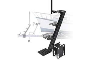 GADFISH Trailer Steps, Heavy Duty Boat Trailer Steps, Boat Steps for Trailer, Boat Trailer Tongue Steps, Suitable for 4 x 4 i